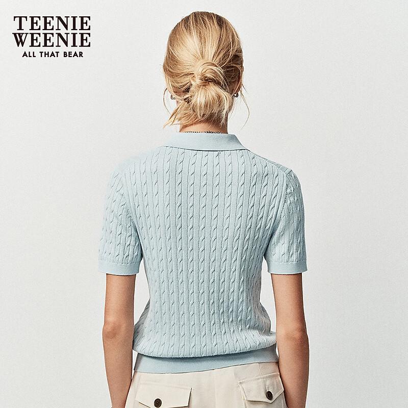 Teenie Weenie Women's Polo Collar Knit Sweater