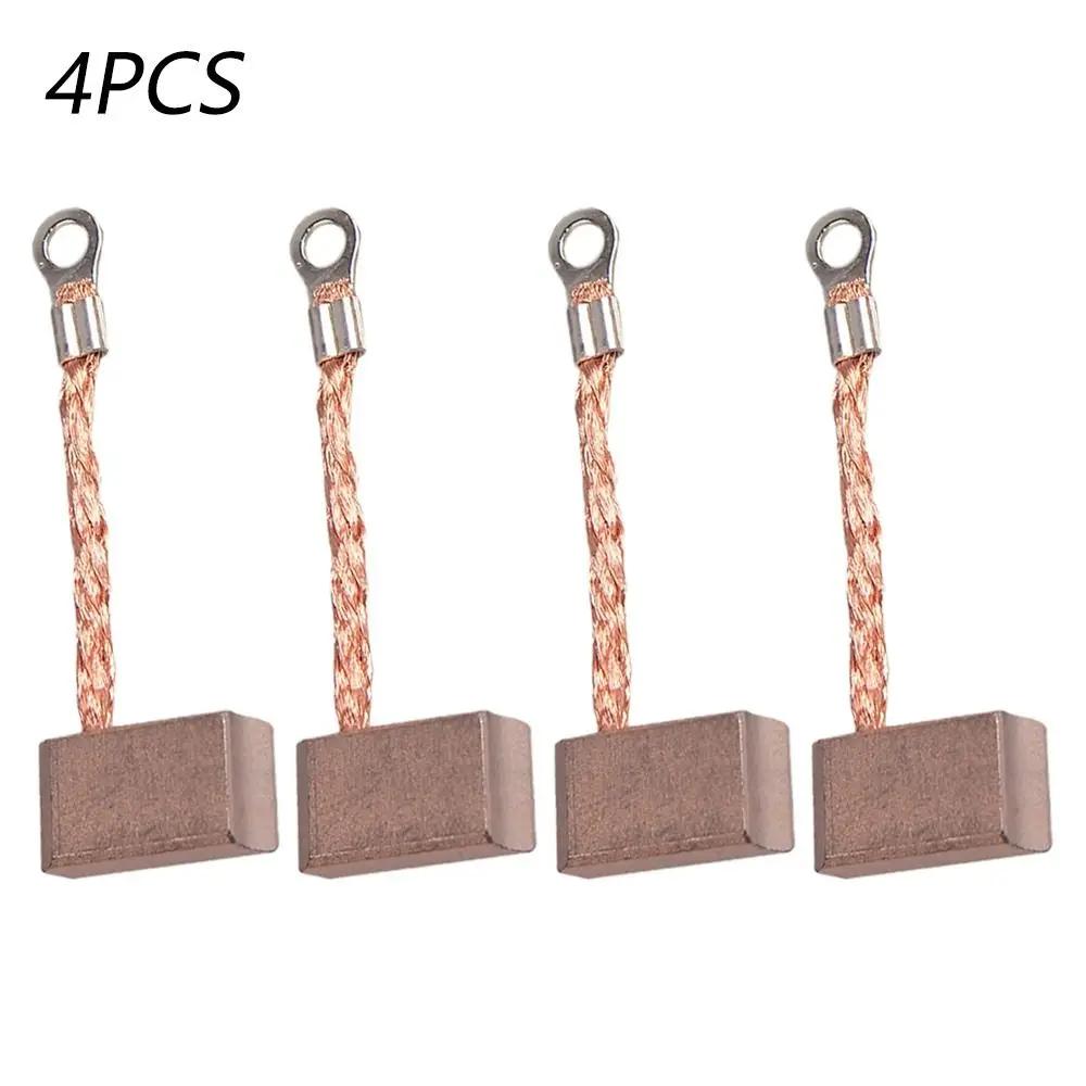 4pcs High Quality J465 Generic Carbon Brushes Wire Electric Motor Brush Replacement Leads Generator