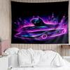 1PC Bat Neon Lights Tapestry Accessories Playroom Tapestry, for Bedroom,Livingroom, Dormitory Room Wall Decor Fan Birthday Gifts