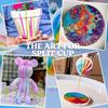 Split Cup For Paint Pouring,Reusable Fluid Art Split Cup Silicone Split Pouring Cup With Dividers For Acrylic Paint Resin