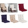 Outdoor Seat Back Chair Cushion Soft Yard Outside Balcony Patio Furniture Garden with Ties High Back Chair Cushion Chair Pad