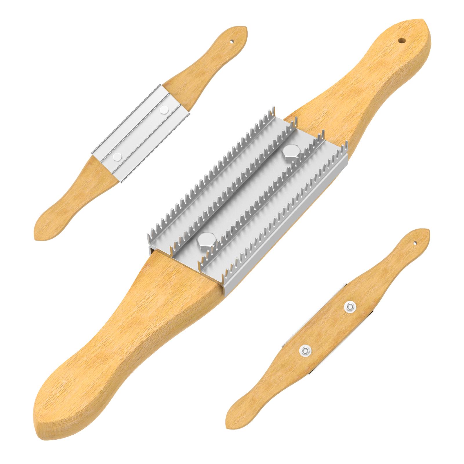 

Buffing Wheel Rake 15inch Sturdy Polishing Wheel Rake with Spare Steel Rake Tooth Durable Polishing Rake Wooden