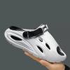 Fashion Men's Outdoor Sandals Big Size Summer New Style Fashion Hole Hole Beach Shoes Thick Bottom Two-Way Slippers EVA Material
