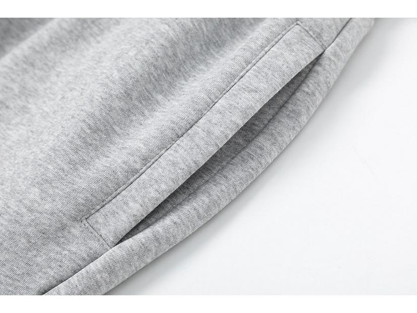 Synaworld Męski Hip Hop Streetwear Bluza z kapturem z okrągłym dekoltem i pluszowym podszyciem & Luźny komplet sportowy