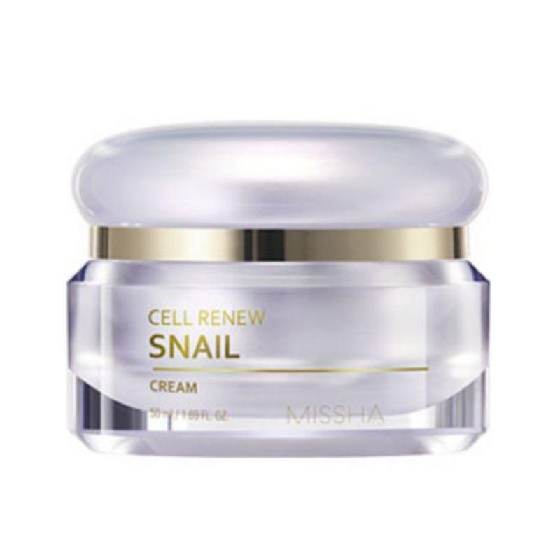 MISSHA Cell Renew Snail Cream Snail Mucin Repair Moisturizing Face Cream Firming Korean Skincare 50ml