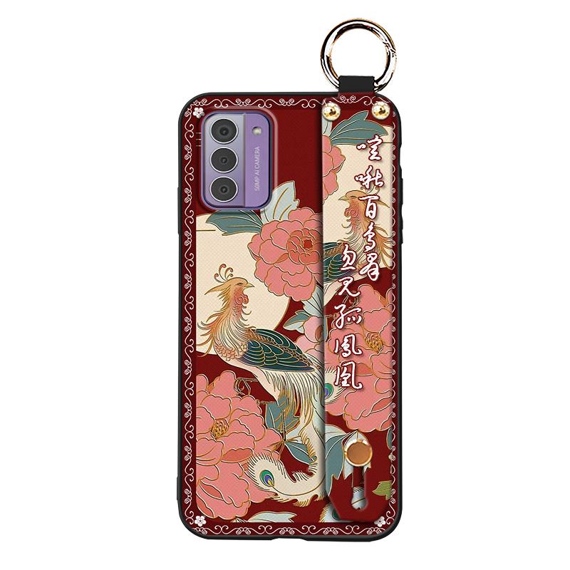 Wristband Elderly lady Phone Case For Nokia G42 5G Soft case For Mom Ring Anti-dust Anti-knock Shockproof Chinese style