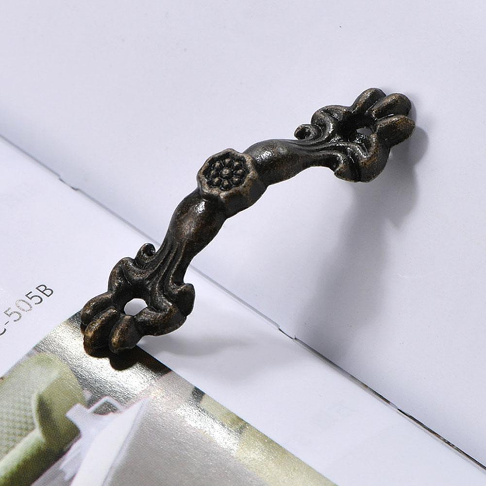 None Cabinets Handles None Wardrobes Wooden Boxes Zinc Alloy 10pcs 20 X Screws 4.3*1cm Bronze Cupboards Brand New