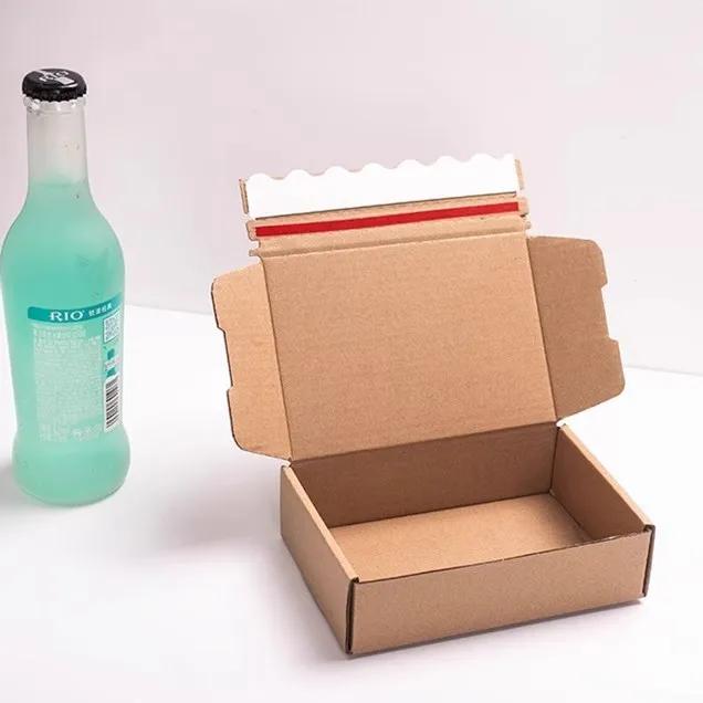 Zipper Style Airplane Box Express Packaging Without Tape Self Adhesive and Easy To Tear Pull Type Carton Airplane Box Large