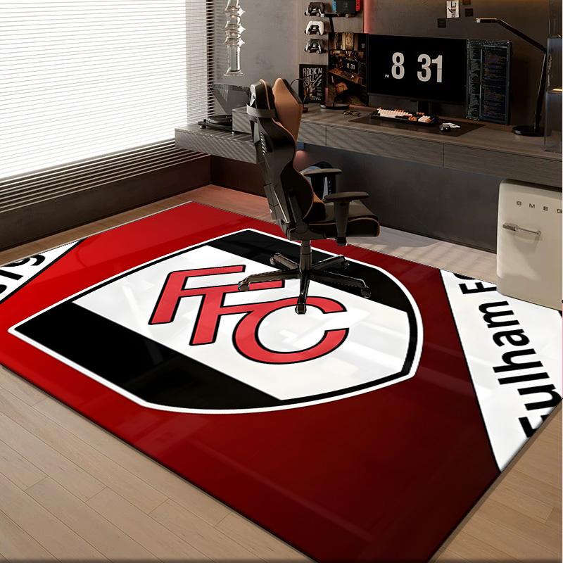 1PC rug Fulham Crest Design Carpet, Chair Rug,Area Rug for Office Bedroom living rooms bedroom, Doormat decor Christmas fan gifts