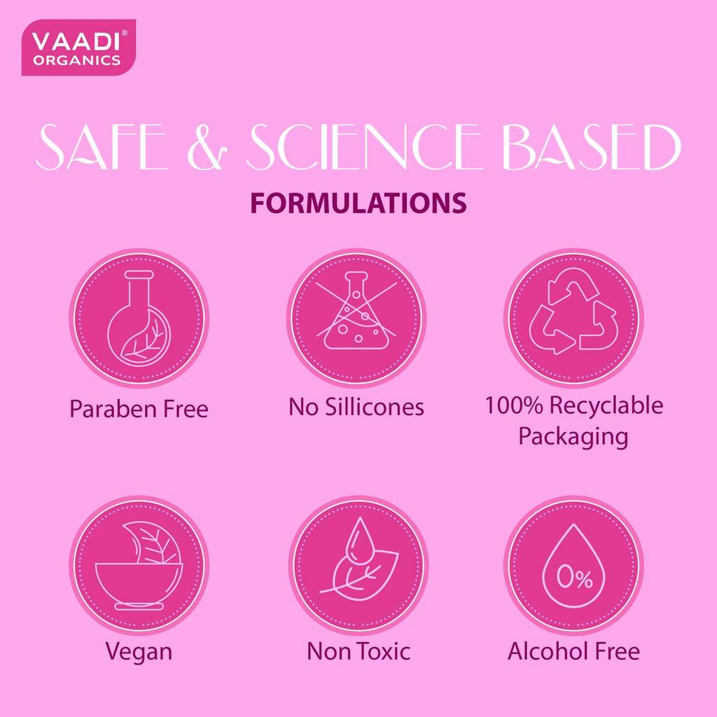 Vaadi Herbals Rose Water 250ml Pack of 1 – Hydrating, Soothing, Natural Skin Mist for Healthy Complexion