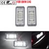 2 Pieces 12V 6000K Car Led Number Licence Plate Light Facelift Fit For BMW 3 Series 325i 328i 318 320 E46 2D M3