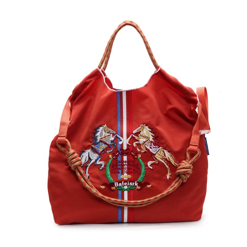 Fashionable Large Capacity Ma'am Canvas Bag  New Cloth Shoulder Tote Bags Drawstring Shopping Handbag Thin Style Canvas Bag