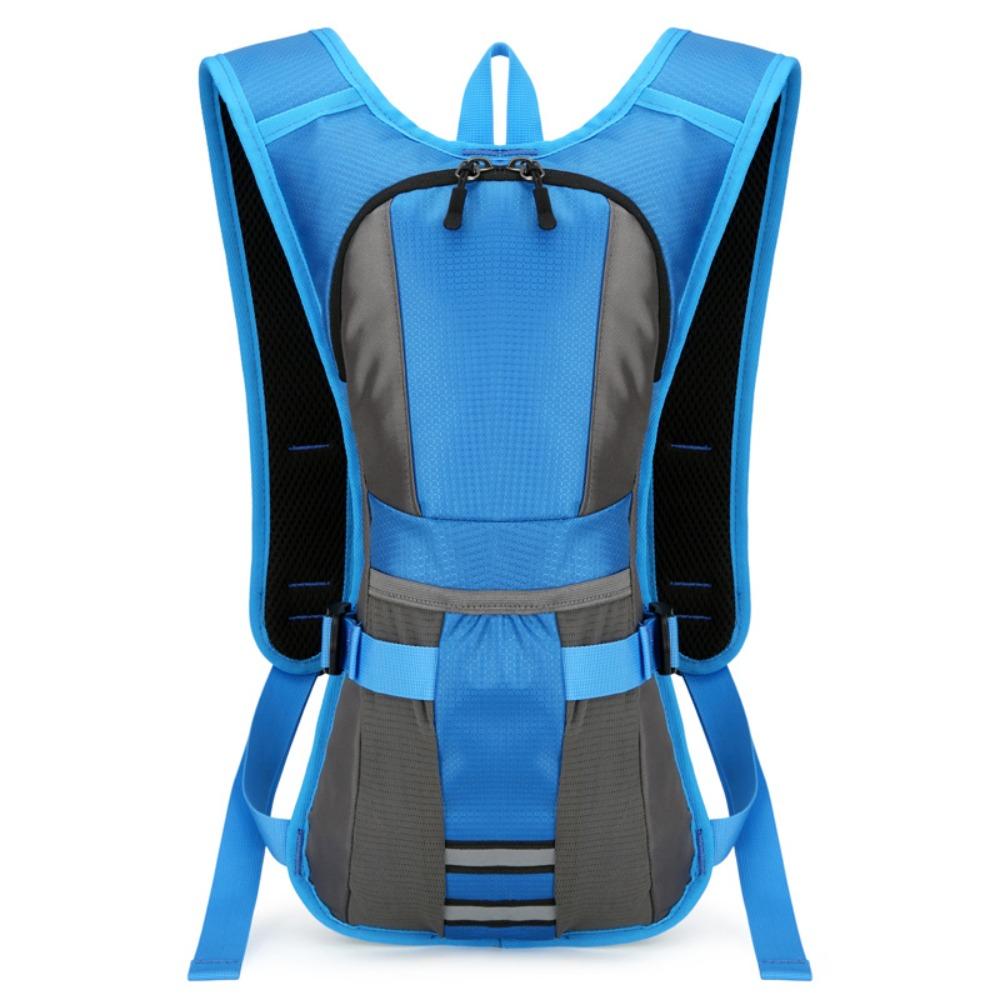 

Reflective Running Water Bottle Storage Vest Marathon Hydrating Backpack Jogging синий