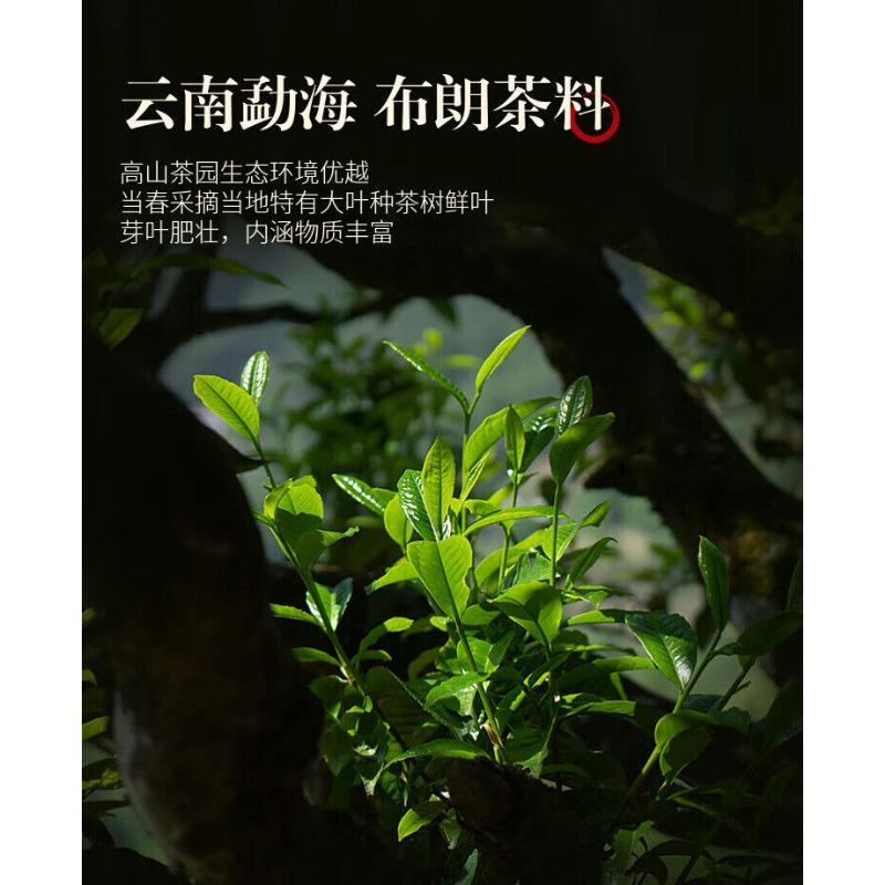 Ten Year Old Jinya Ripe Tea Pu'er Tea Ripe Tea Cake Menghai Bulang Mountain 357g