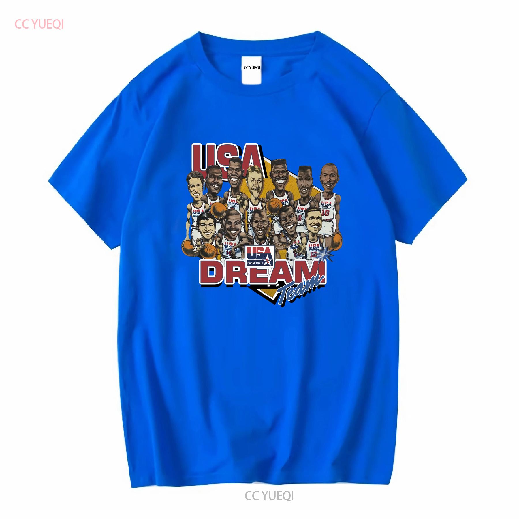 

Vintage Style 1992 Basketball T Shirt 90s Dream Team Usa vintage Washed Unisex graphic Top For Everyday Wear Breathable M