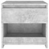 VidaXL Table de chevet Gris béton 40x30x39 cm Aggloméré 803451