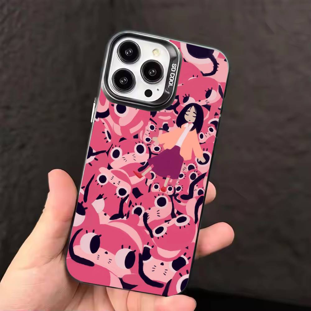 Anime Paranoia A-Agent Phone Case For iPhone 17,16,15,14,13,12,11,Pro Max,Plus Candy Silver Cover