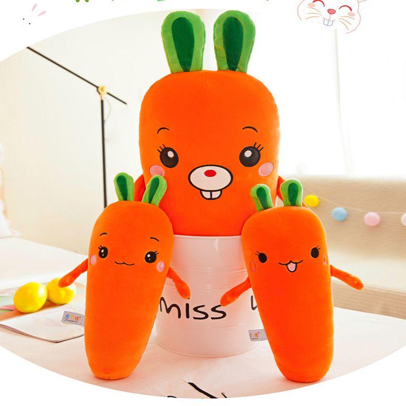 Adorable Carrot Sleeping Pillow Soft Stuffed Animal Plush Toy For Kids And Adults