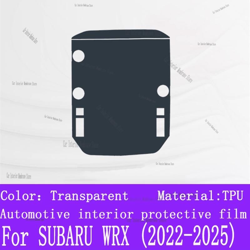 For SUBARU WRX (-2025) Navigation Center Console Gear Panel Screen TPU Car Interior Protective Film Anti-Scratch Sticker
