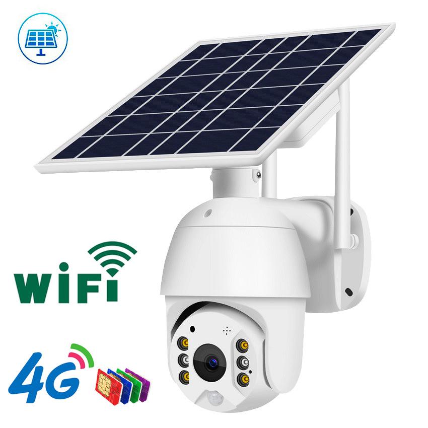 Outdoor Wireless PTZ Solar Camera with Night Vision & Mobile Remote Access