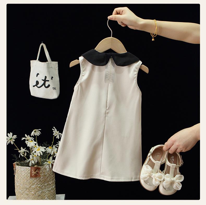 Koreanisches Prinzessinnen-Kragen-Sommerkleid – Stilvolles & Trendiges Mädchen-Trägertop-Kleid