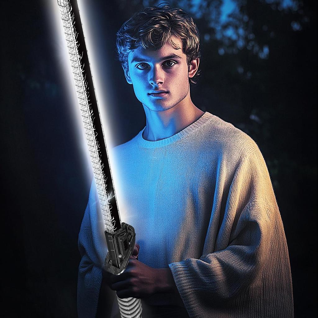 Mold King 10138 Technik Darksaber Building Blocks Set, MOC Light Sword Model Building Blocks, Light and Rechargeable Role-Playing Toy for Kids and