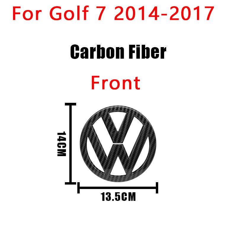 1Pcs VW 3D Car Cover Front Grille Badge Rear Trunk Emblem Decals Accessories For Volkswagen Golf 7 7.5 MK7 MK7.5 GTI R Rline GTD
