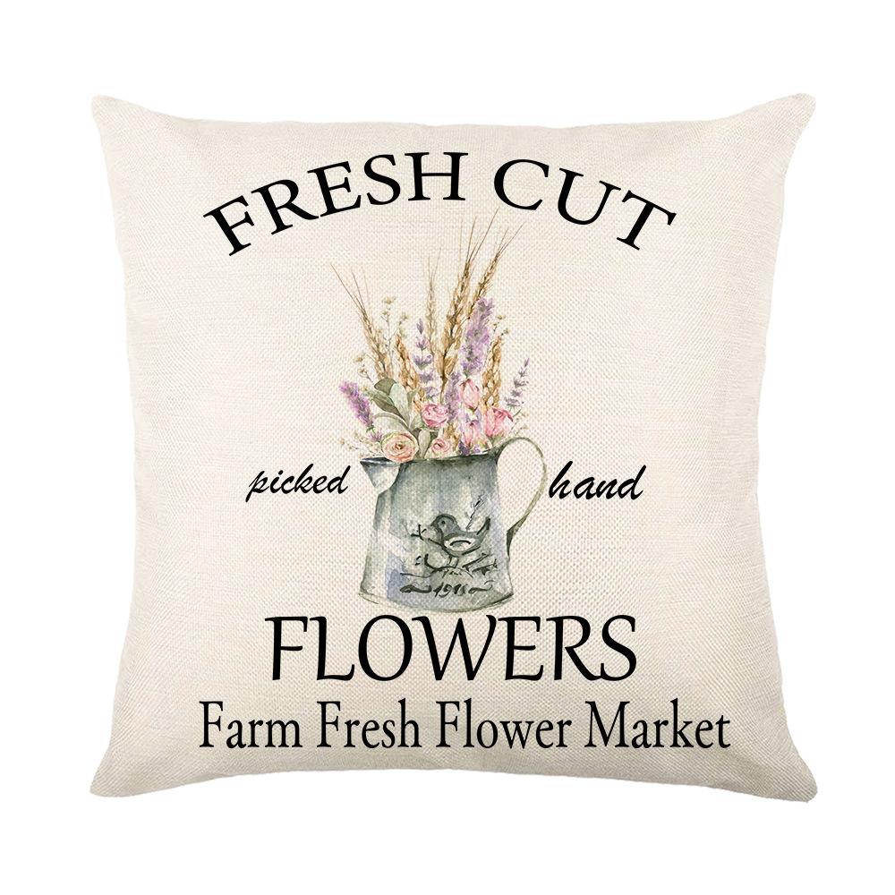 Pillow Spring Lavender Pillow Case Outdoor Decorative Pillow Sofa Pillow Case