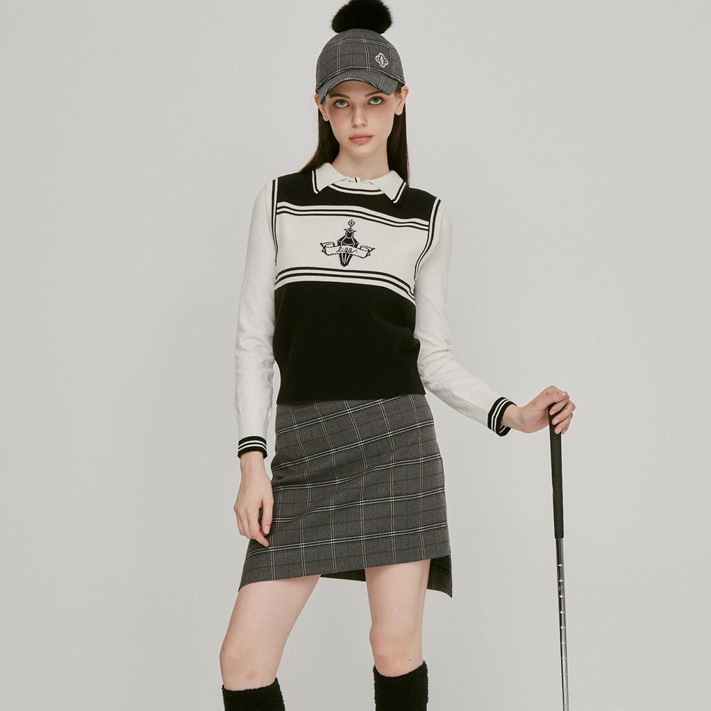 Rick Asymmetrical Half Flare Skirt (Gray)_L3C1-Sk04C
