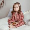 Cartoon Pajama Set Cotton A-Class Kids Long Sleeve Suit Homewear Boys Girls