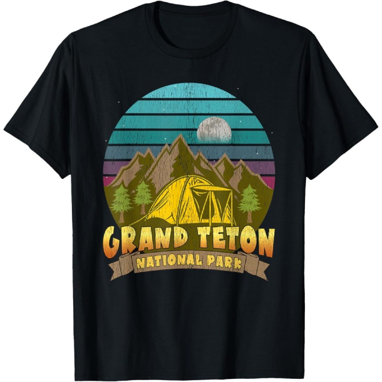 GRAND TETON NATIONAL PARK _ Camping Vacation Souvenir T-Shirt S
