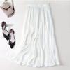 Senior Sense of Flow Light Half-body Skirt Gauze Skirt Female Beaded Skirt Temperament Long Section Mesh Half-body Skirt High-waisted Thin Summer