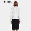 Ports Women's Pleated Waist Design Blouse