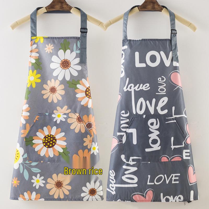 2025 Women's Fashion Waterproof and Oil-Proof Apron for Kitchen and Household Use