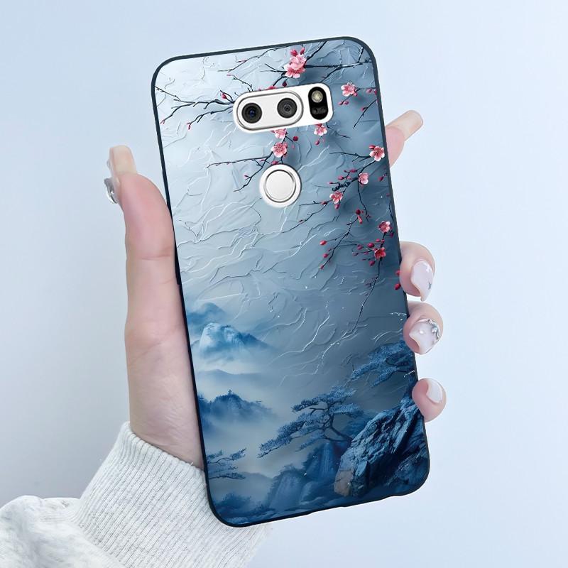 Cute Case For LG V30 V30+ Plus Funda LG V30s ThinQ Capa LG V35 ThinQ Printing Shell Protective Cover Soft Silicone Cartoon Cases
