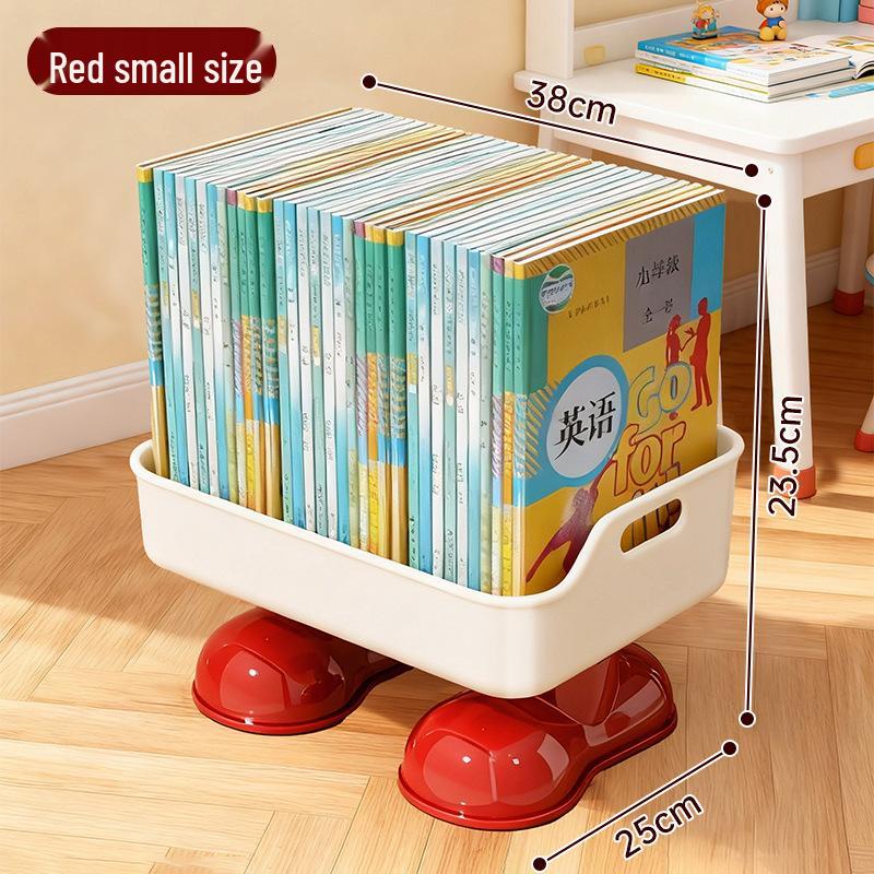 Wheeled Under-Desk Book & Backpack Storage Trolley