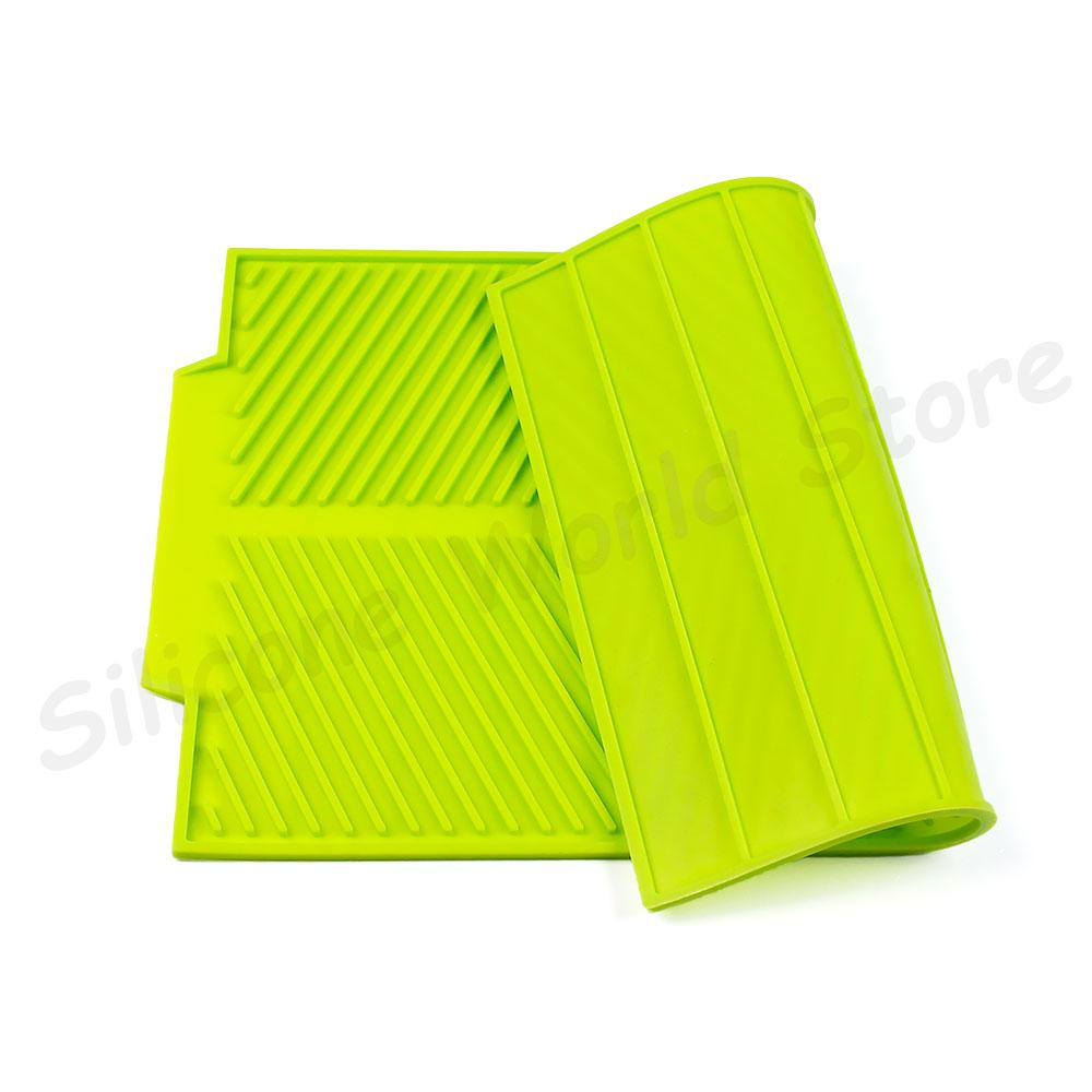 Silicone World Silicone Water Filter Mat Household Kitchen Countertop Drainage Mat Multifunctional Insulated Meal Mat Drying Pad