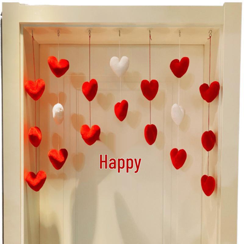 Charming Love Heart Door Curtain for Wedding & Princess Rooms