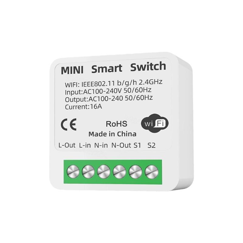 

Breaker 16A 2 Way Control Switches WiFi Switches with Timer and Countdown Function Easy Installation 1