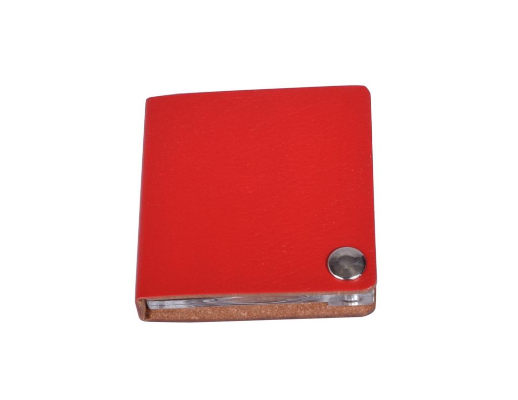 ESCHENBACH Portable Magnifying Glass, Economical Handy Magnifier, Red, 3.5x Magnification, 1730-131