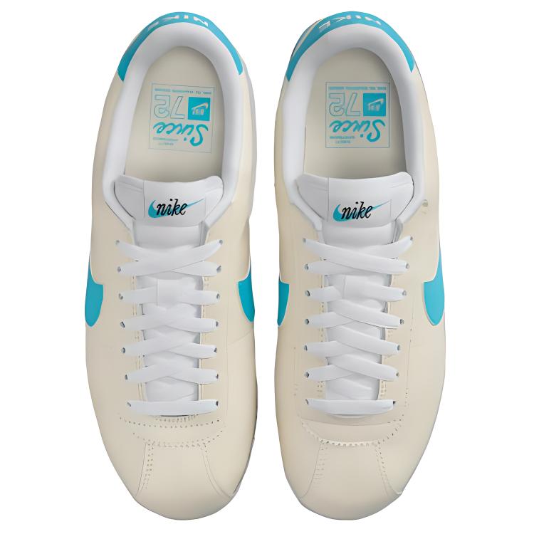 Nike  Cortez Coconut Milk Teal Nebula Women Sneakers Cream Gum-Yellow Pale-Vanilla HF4268-113