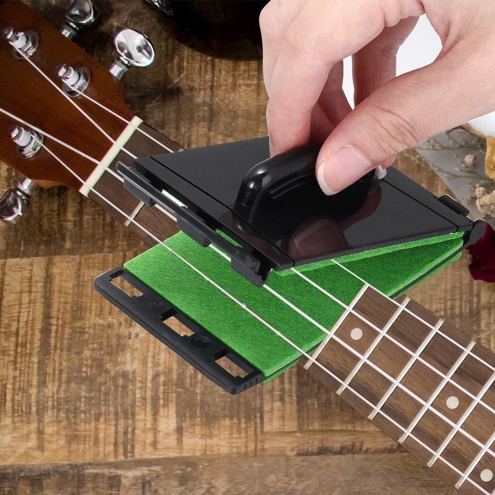 Cleaning Tool Guitar String Cleaner Brush Green Guitar Fretboard Rub String Cleaner Brush Bass