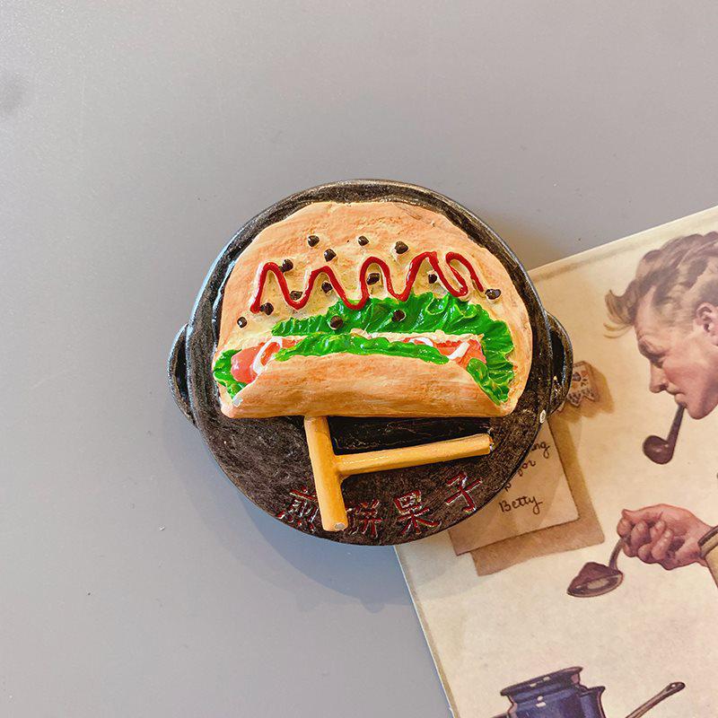 3D Creative Food Snack Message Fridge Magnet Sticker Set