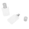 2pcs Perfume Spray Bottle Thick Glass Matting Transparent Refillable Empty Bottle 50ml