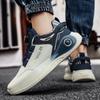 Fashion Mens Sneakers with Rotating Buckle Comfy Non Slip Lace Up Shoes for Mens Outdoor Activities Four Season Running Student Sneakers