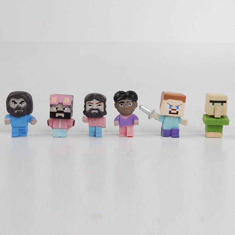 Minecraft Pvc Mini Figures With Collectible Character Designs For Kids And Collectors