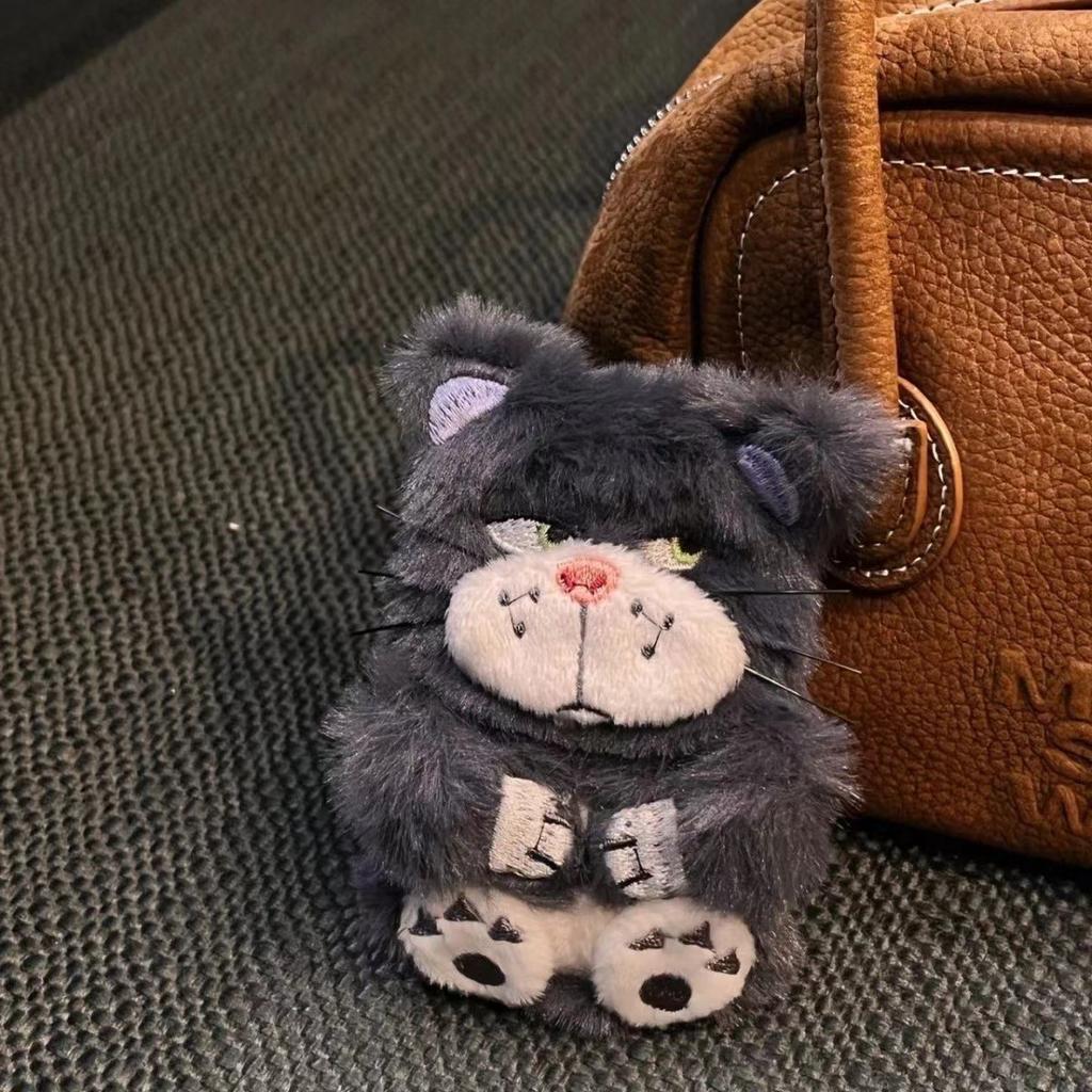 Japanese and Korean plush gray expression cat cute apple Bluetooth cute AirPods 1 protective case for women's Pro earphone cover