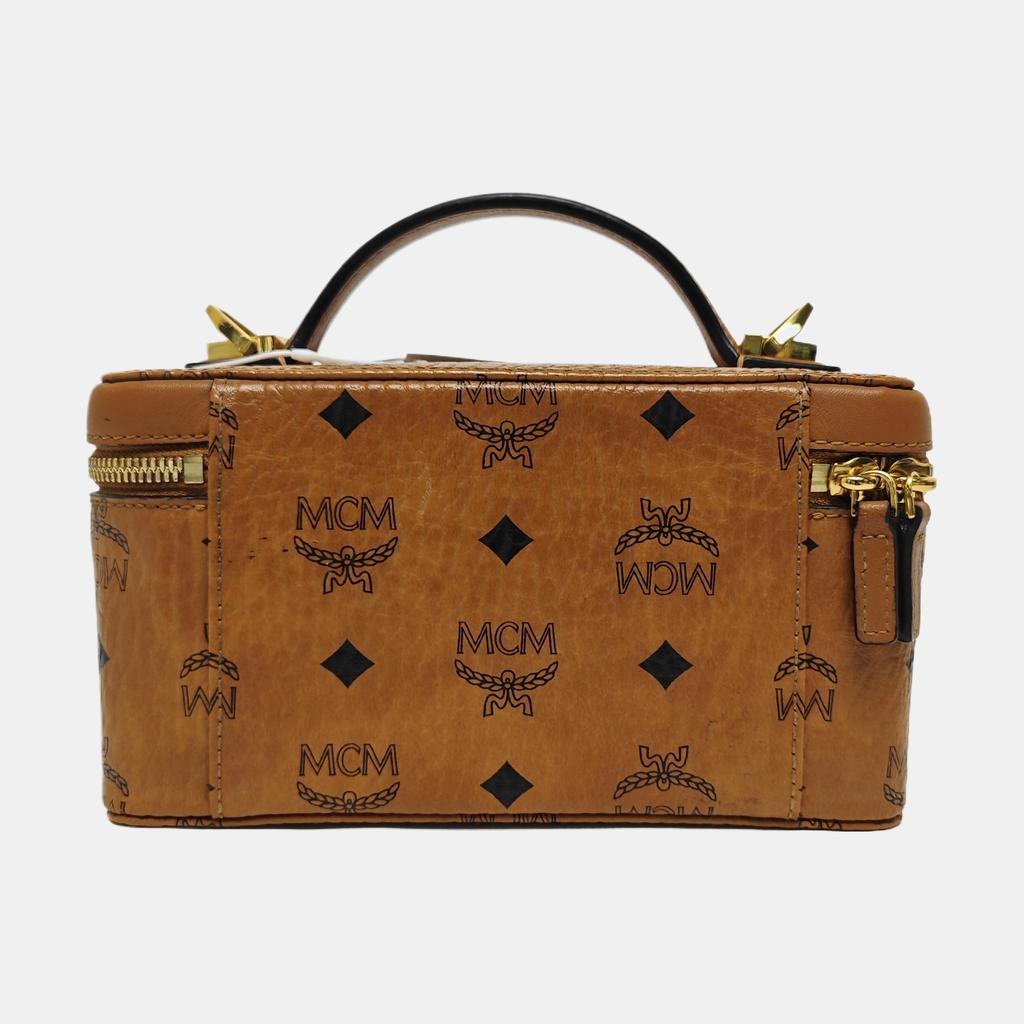 [Pre-Owned] Rockstar Visetos Monogram Detachable Shoulder Strap Leather Box Bag Cosmetic Bag Shoulder Bag Crossbody Bag Handbag - Very Good #YW71AQ