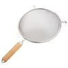 12.5-20cm Muti-Size Filter Stainless Steel Oil Strainer Double Mesh Colander Sieve Sifter Wooden Handle Kitchen Tools For Home