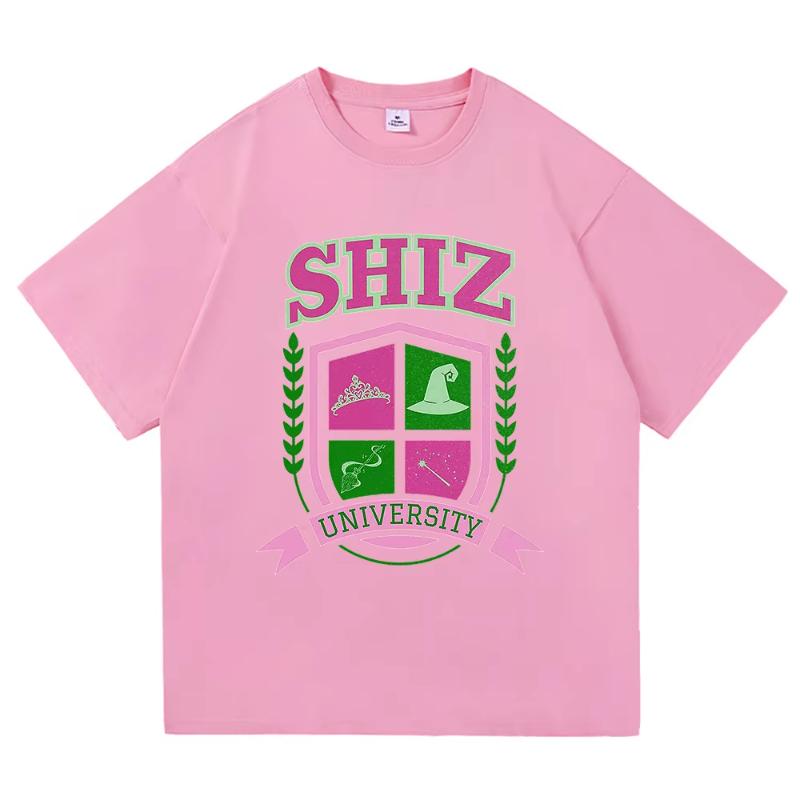 Shiz University Tričko Móda Dámské Estetické Film Zlá Tričko Unisex Vysoce Kvalitní Ležérní Elphaba Glinda Bavlněná Trička